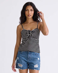 Ladies Sleeveless Striped Top