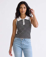 LADIES SLEEVELESS KNIT TANK TOP