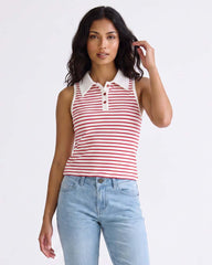 LADIES SLEEVELESS KNIT TANK TOP