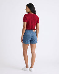 SHORT SLEEVE CROP TOP