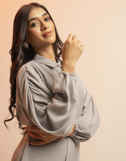 DAISY STREET LONG SLEEVE MAXI DRESS