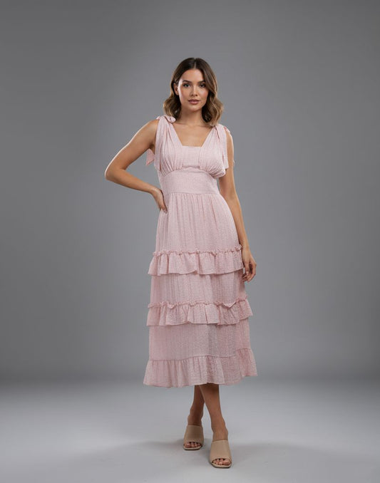 SLEEVELSS LAYERED DRESS