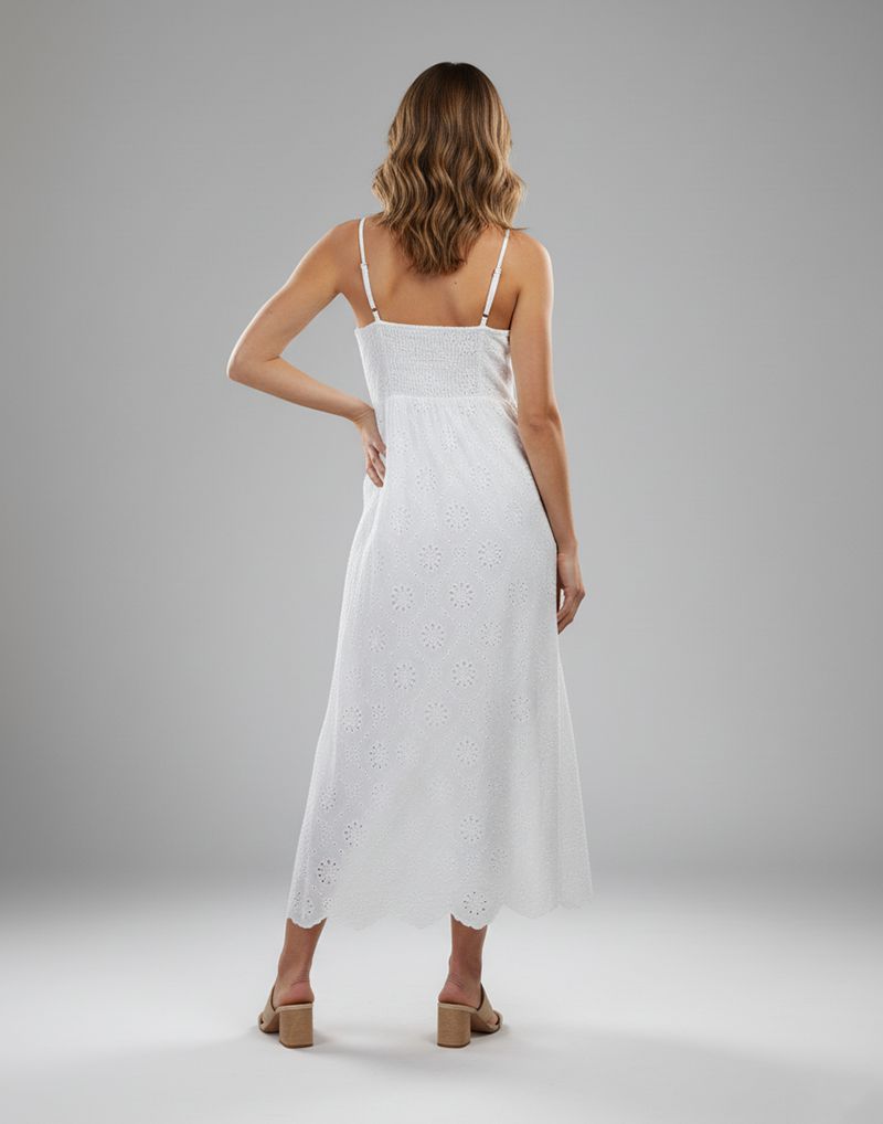 SLEEVELSS EMBROIDERED  DRESS