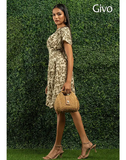 GIVO PRINTED DRESS