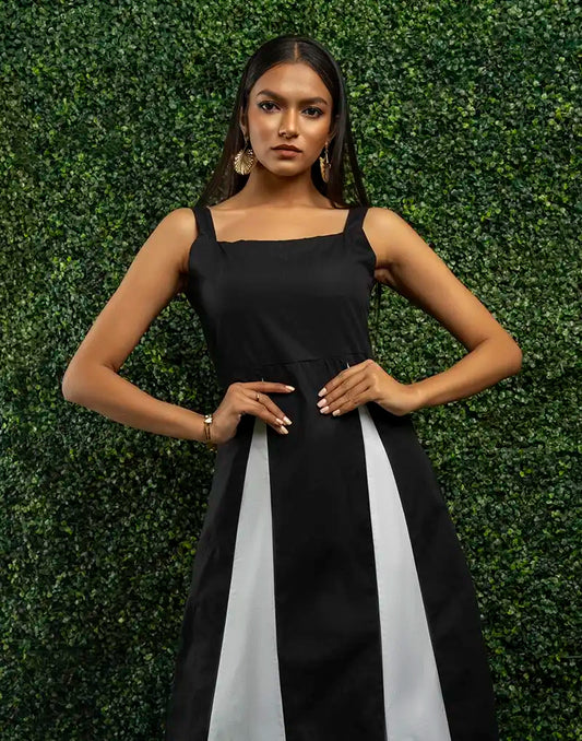 GIVO COLOR BLOCK DRESS