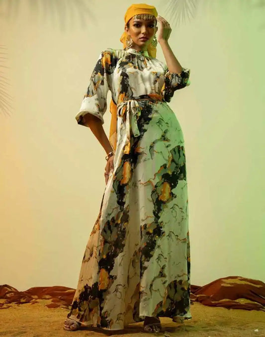 DAISY STREET PRINTED MAXI DRESS