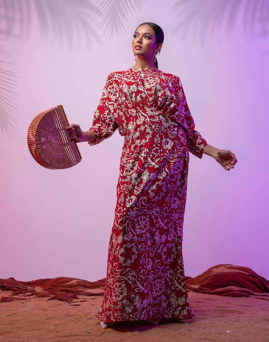 DAISY STREET PRINTED MAXI DRESS