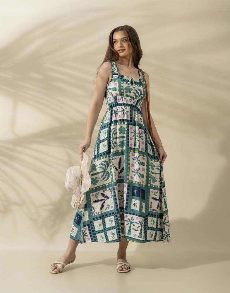 GIVO PRINTED DRESS