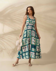 GIVO PRINTED DRESS