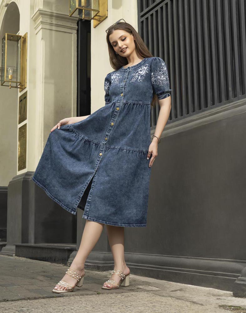 GIVO DENIM DRESS