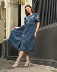 GIVO DENIM DRESS