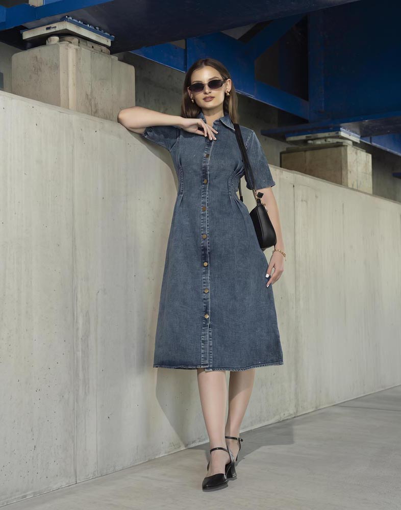GIVO DENIM DRESS