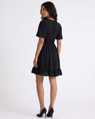 GIVO SMOCKED CASUAL DRESS