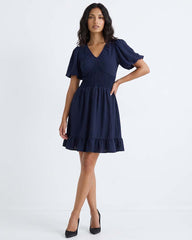 GIVO SMOCKED CASUAL DRESS