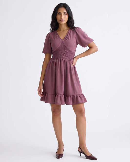 GIVO SMOCKED CASUAL DRESS