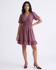 GIVO SMOCKED CASUAL DRESS