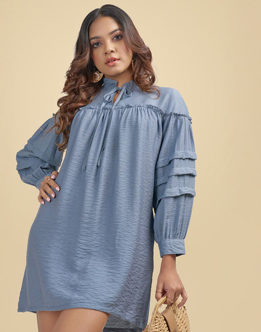 0310901583BLU (2)_Ladies_Long Top_Fashion Bug Sri Lanka