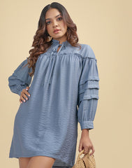 0310901583BLU (2)_Ladies_Long Top_Fashion Bug Sri Lanka