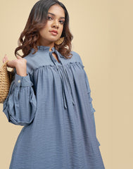 0310901583BLU (3)_Ladies_Long Top_Fashion Bug Sri Lanka