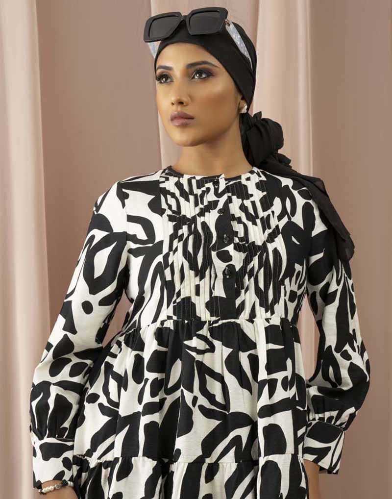 GIVO PRINTED LONG TOP