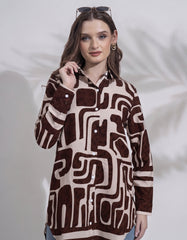 GIVO PRINTED LONG TOP