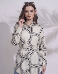 GIVO PRINTED LONG TOP