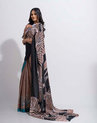 ETHNIC FUSION PRINTED BATIK INSPIRED SILK SAREE