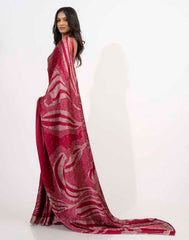 ETHNIC FUSION PRINTED BATIK INSPIRED SILK SAREE