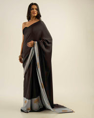 ETHNIC FUSION PRINTED BATIK INSPIRED SILK SAREE
