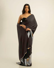 ETHNIC FUSION PRINTED BATIK INSPIRED SILK SAREE