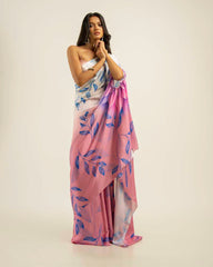 Ethnic Fusion Free Hand  Saree