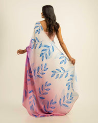 Ethnic Fusion Free Hand  Saree