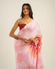 Ethnic Fusion Free Hand  Saree