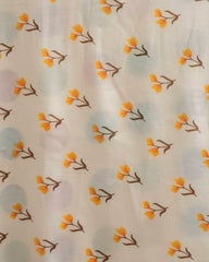 ETHNIC FUSION PRINTED BATIK INSPIRED SILK SAREE