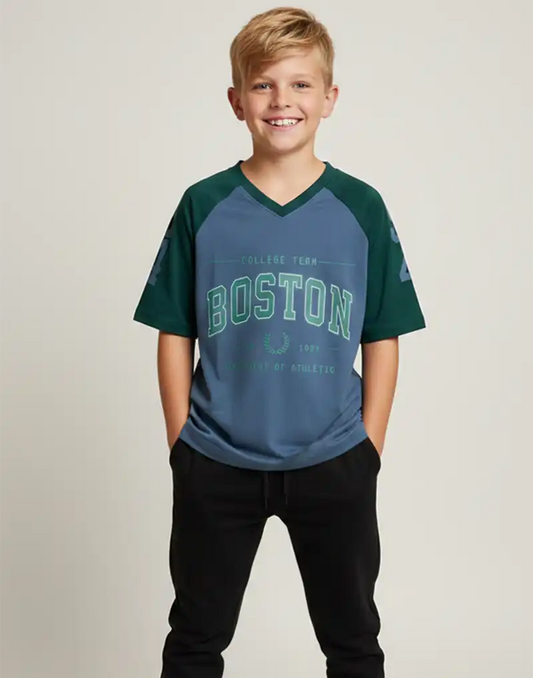 BOYS PRINTED T - SHIRT