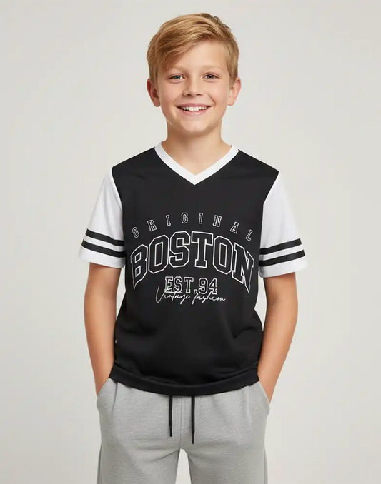 BOYS PRINTED T - SHIRT