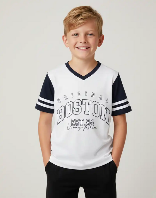BOYS PRINTED T - SHIRT