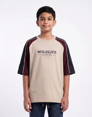 Enzo Oversize Boys Printed T-Shirt