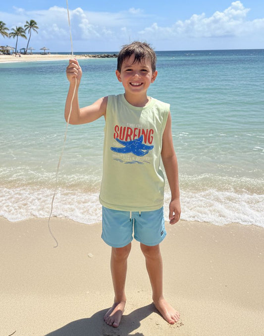 BOYS SLEEVELESS T - SHIRT