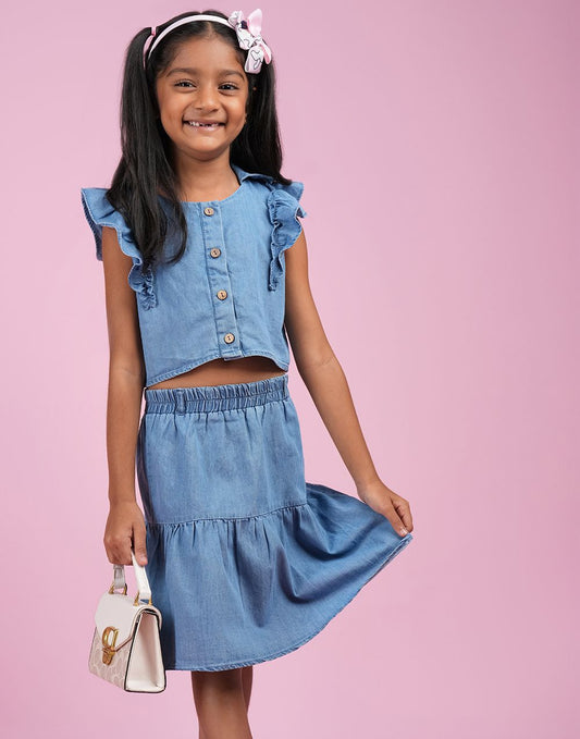 0502301063BLU (1)_Girls_Frock Set_Fashion Bug Sri Lanka