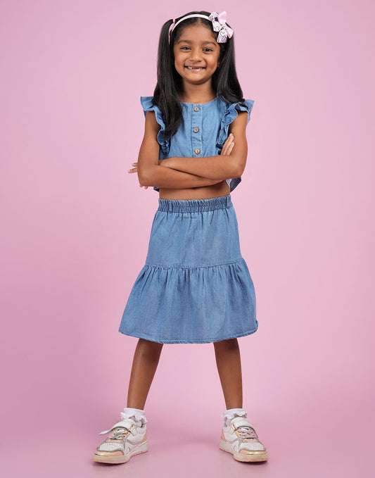 0502301063BLU (2)_Girls_Frock Set_Fashion Bug Sri Lanka