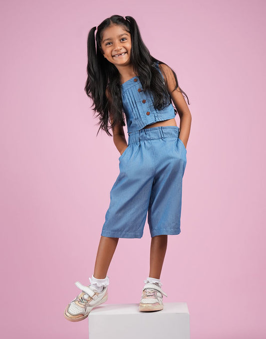 0502301073BLU (1)_Girls_Frock Set_Fashion Bug Sri Lanka