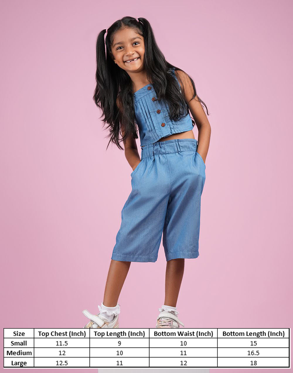 0502301073BLU (5)_Girls_Frock Set_Fashion Bug Sri Lanka