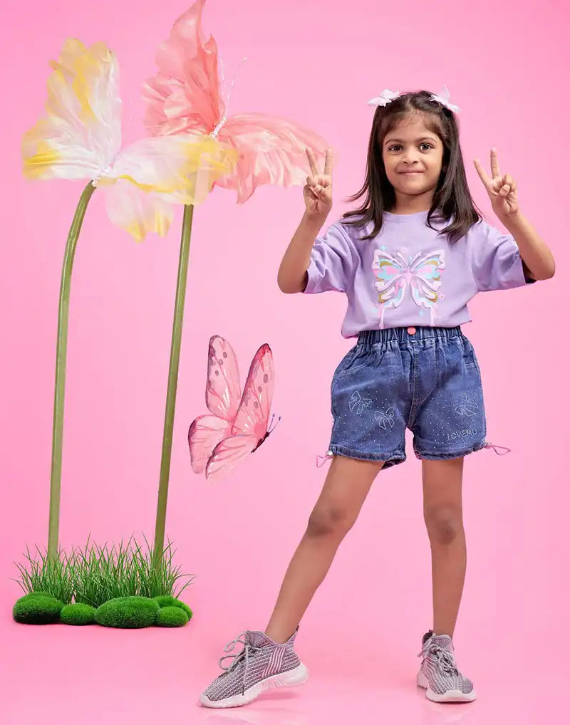 GIRLS DENIM SHORT