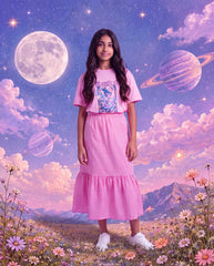 GIRL'S GRAPHIC PRINTED T - SHIRT