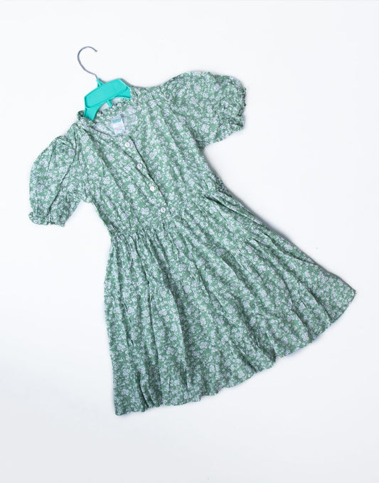 0504701233GRN_GIRLS FROCK 9-15 YRS_Fashion Bug Sri Lanka