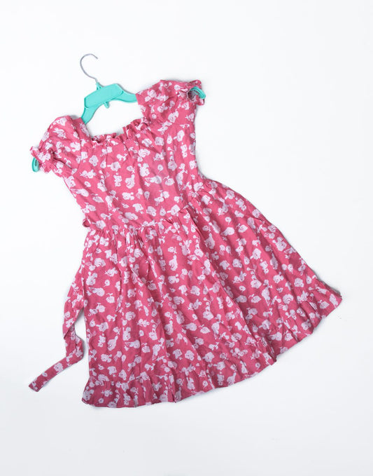 0504701238PNK_GIRLS FROCK 9-15 YRS_Fashion Bug Sri Lanka