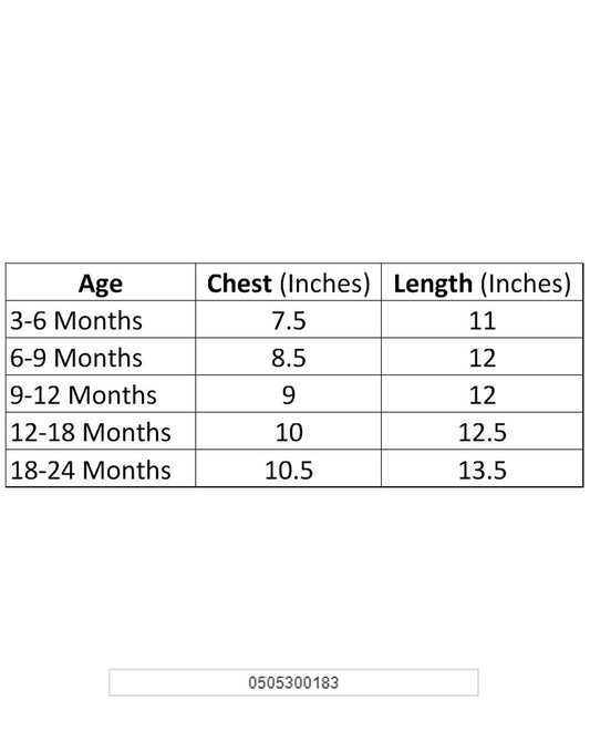 0505300183-Size Chart_Girls T-Shirt_Fashion Bug Sri Lanka