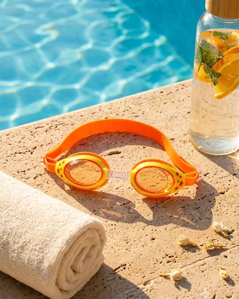KIDS SWIMMING UV ANTI- FOG GUGGLES
