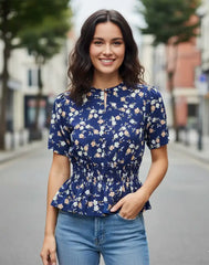 GIVO CASUAL PRINTED TOP